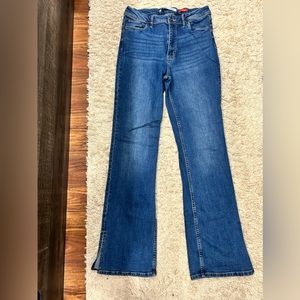 Celebrity Pink Slit Flare Jeans